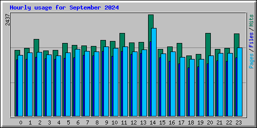 Hourly usage for September 2024